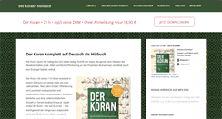 Desktop Screenshot of koran-hoerbuch.de